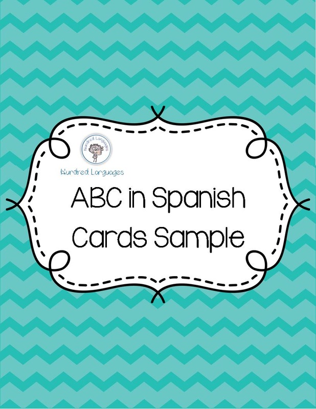 Hundred Languages ABC in Spanish Cards Sample